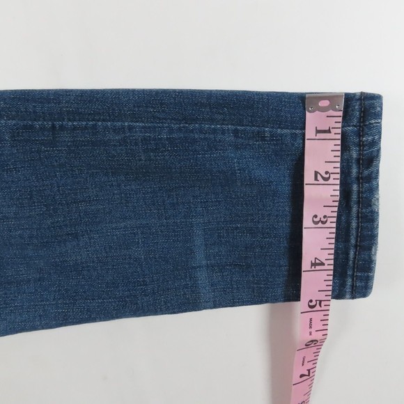 Express Womens Jeans Size 4s Legging High Rise Denim Perfect Medium Wash Blue - Picture 7 of 10